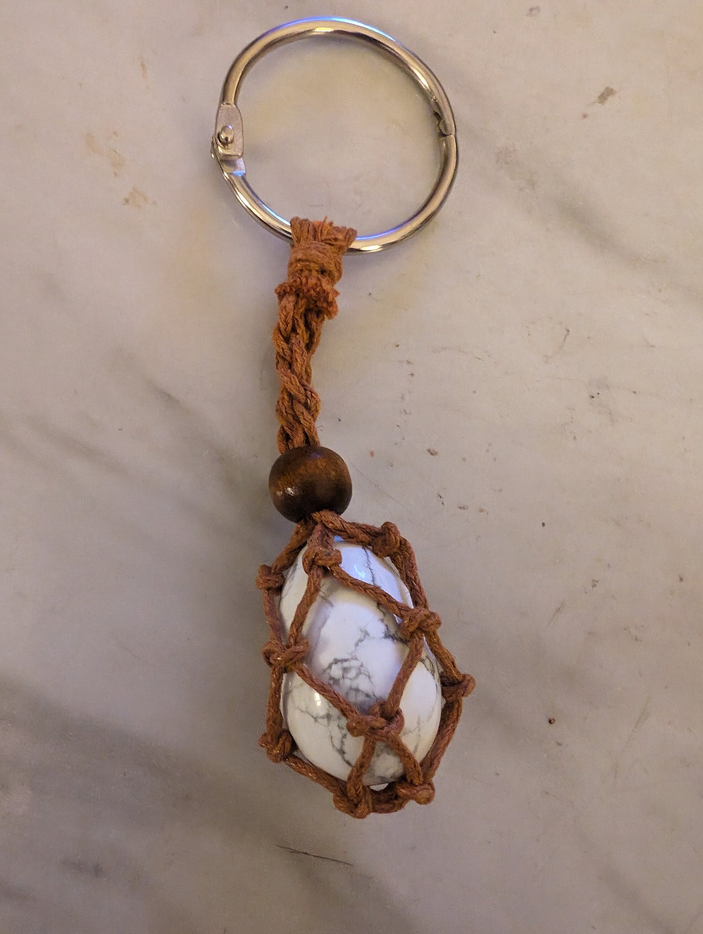 Real Natural Stone Keychains