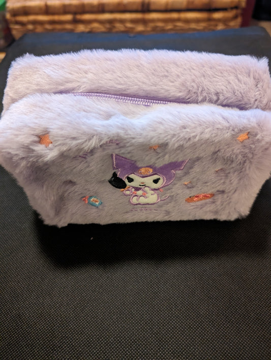 Fluffy Kuromi Makeup Bag