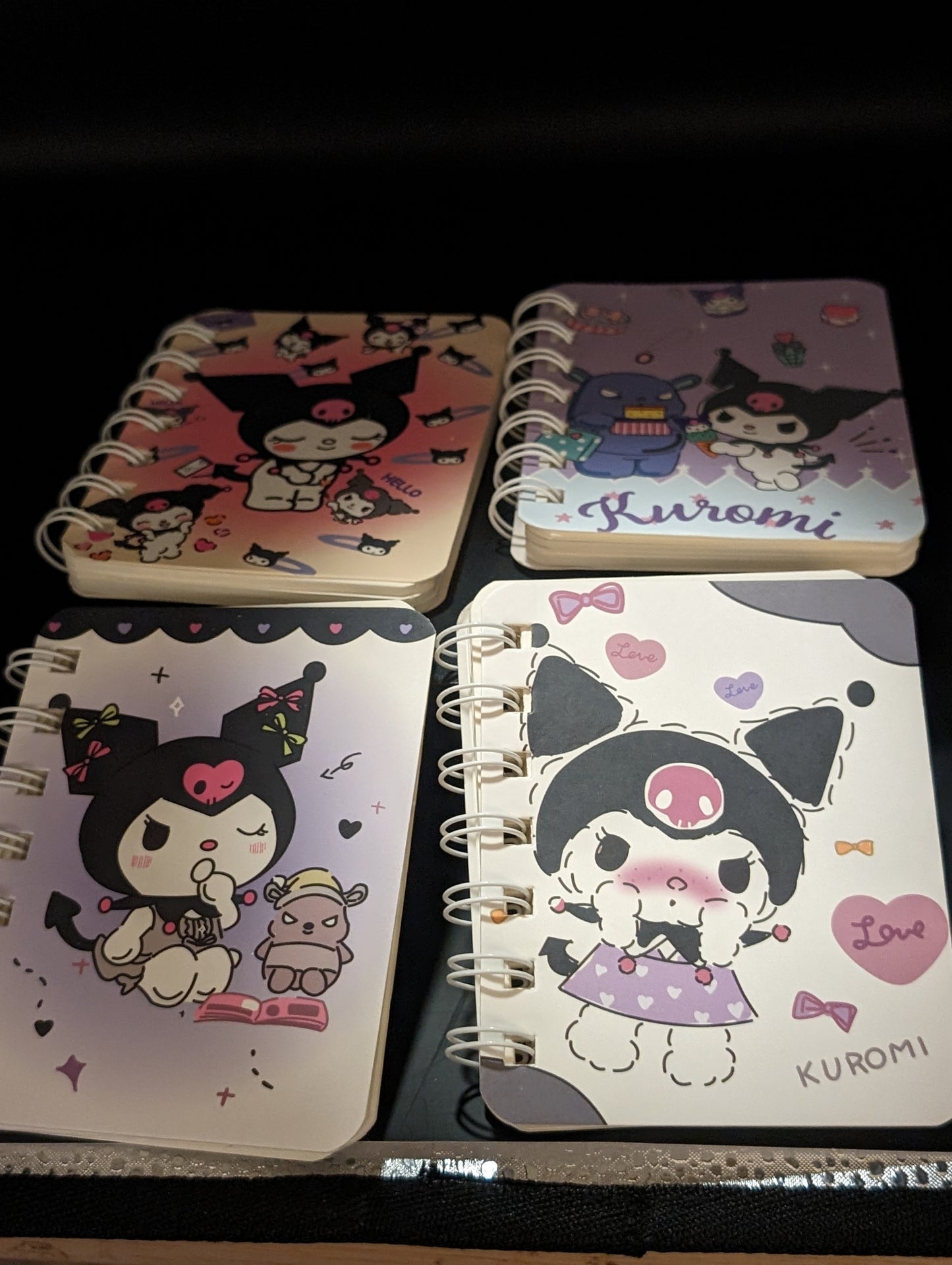 4 pcs Hello Kitty Small Notebook set of Kuromi