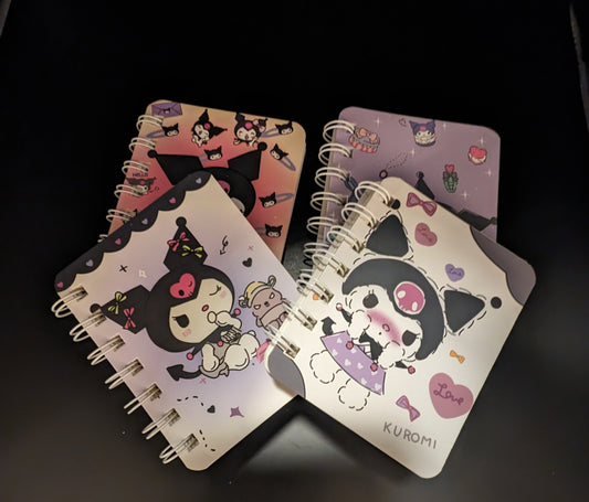 4 pcs Hello Kitty Small Notebook set of Kuromi