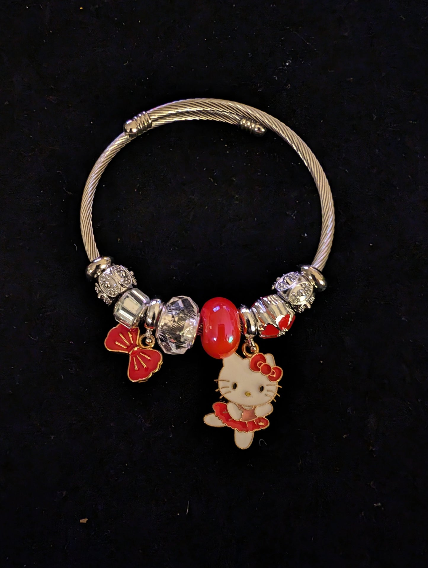 Choice of Hello Kitty Bangle Charm Bracelets