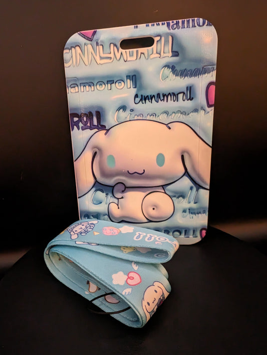 Cinnamoroll Badhe Holder with Lanyard