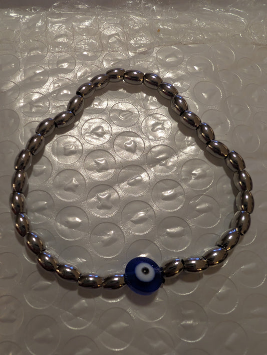 Stainless Steel Evil Eye Bracelet