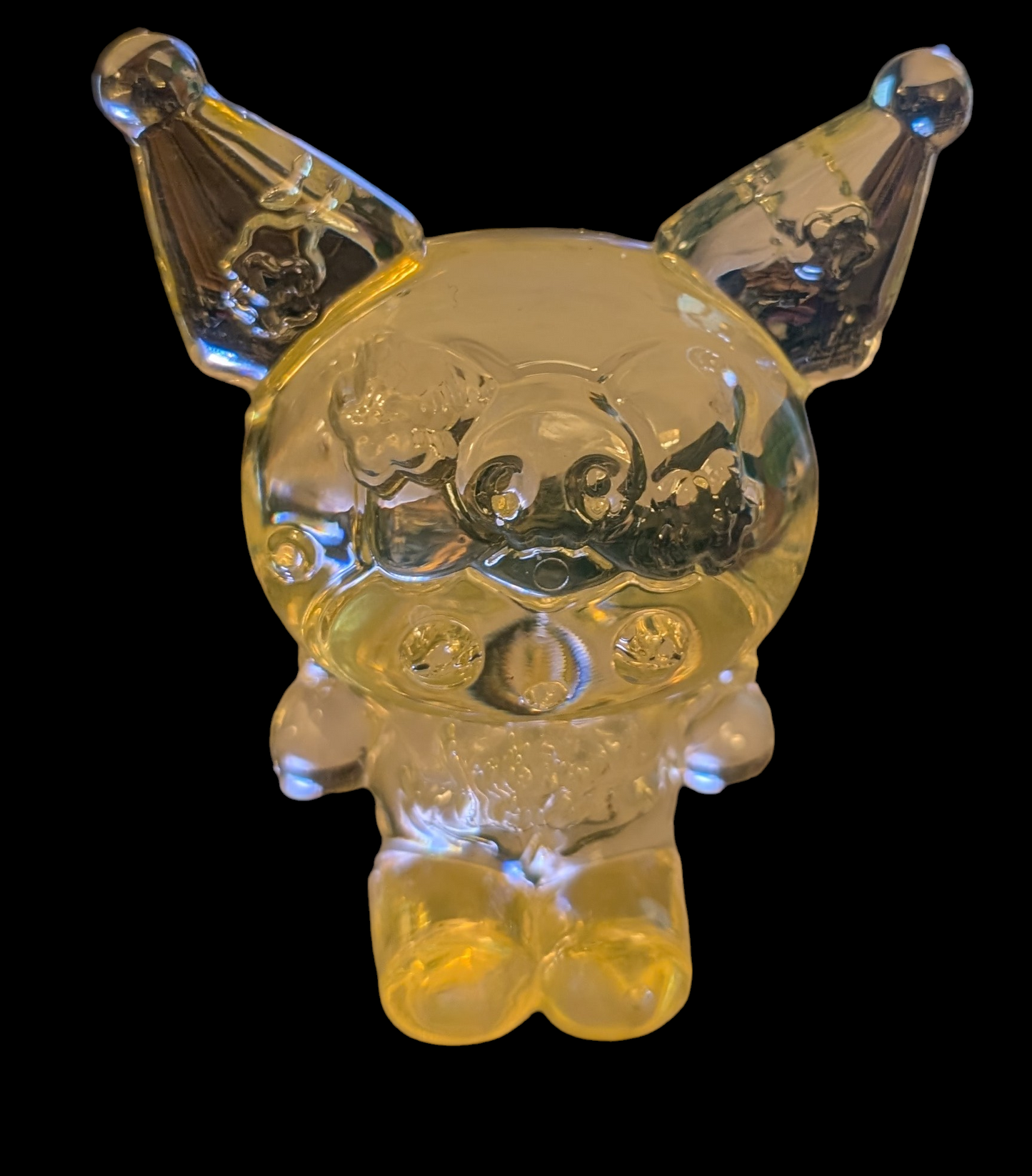 Yellow Acrylic Kuromi Figurine