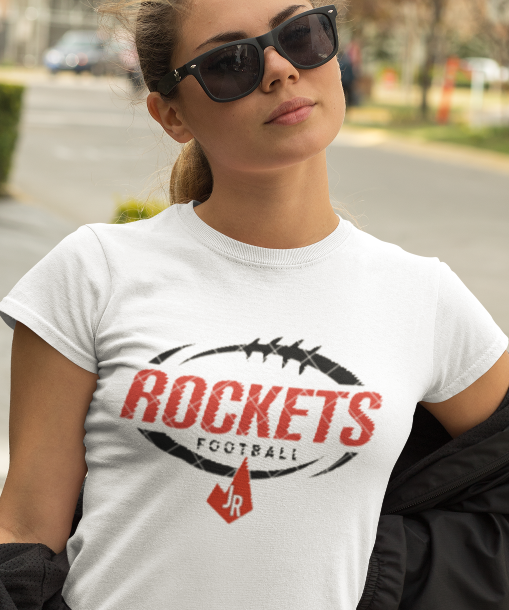 Rocket  t shirt  with Football Frame