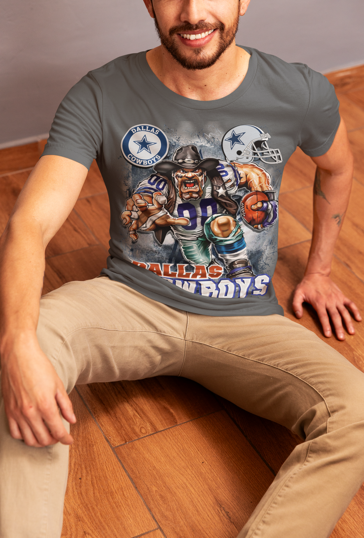 Running Dallas Cowboy T Shirt
