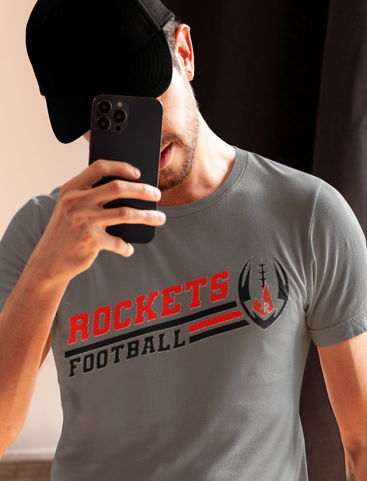 Judson Rocket Diagonal Football t shirt