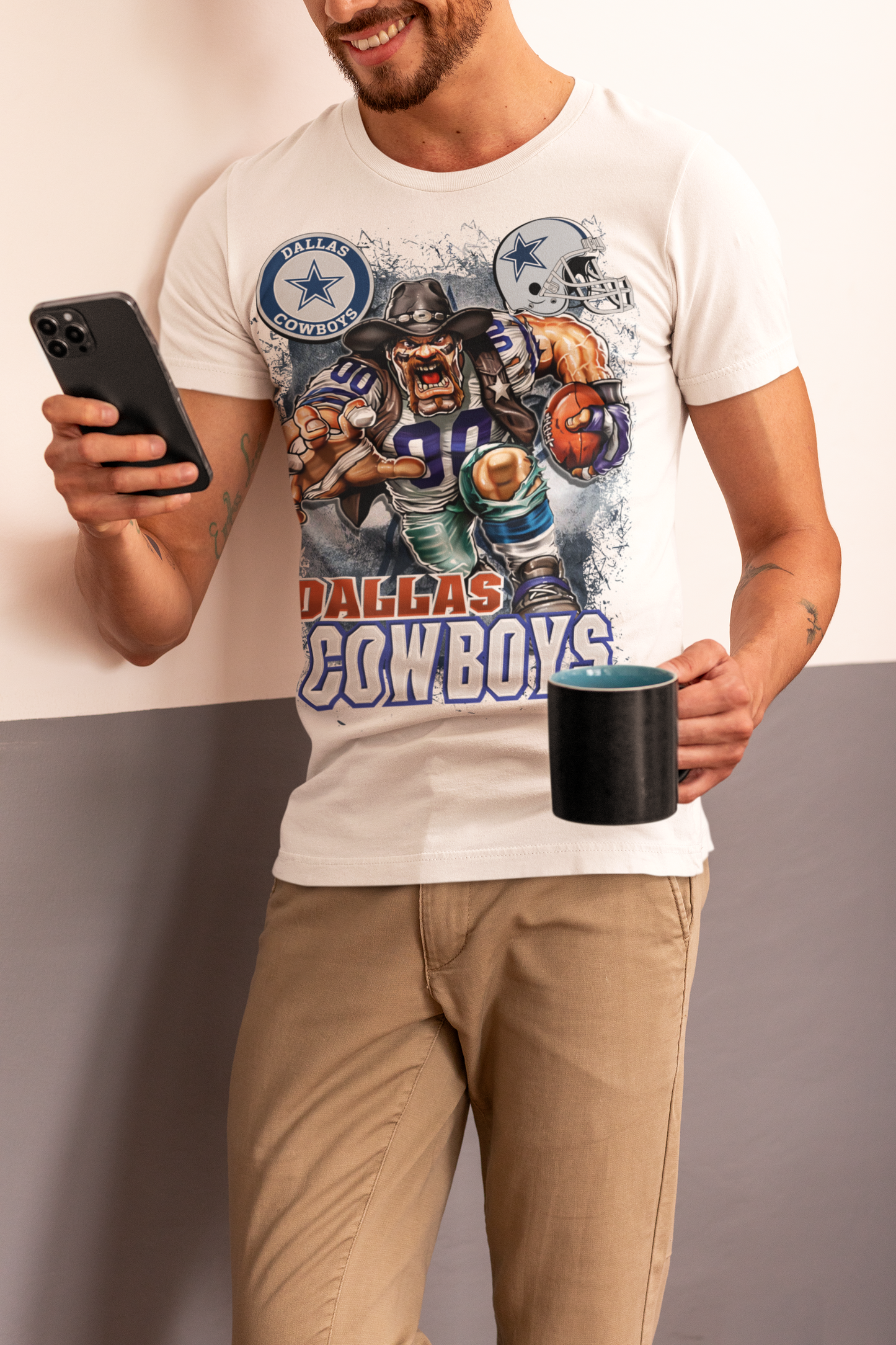 Running Dallas Cowboy T Shirt