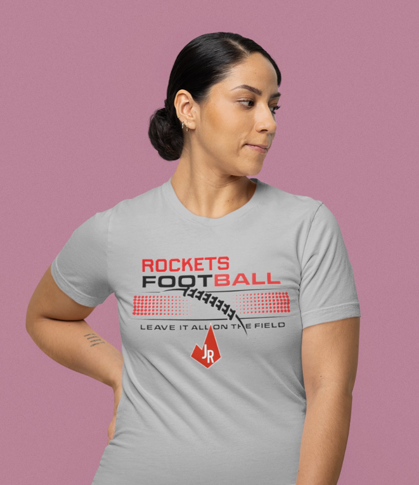 Rockets Football Black Grid