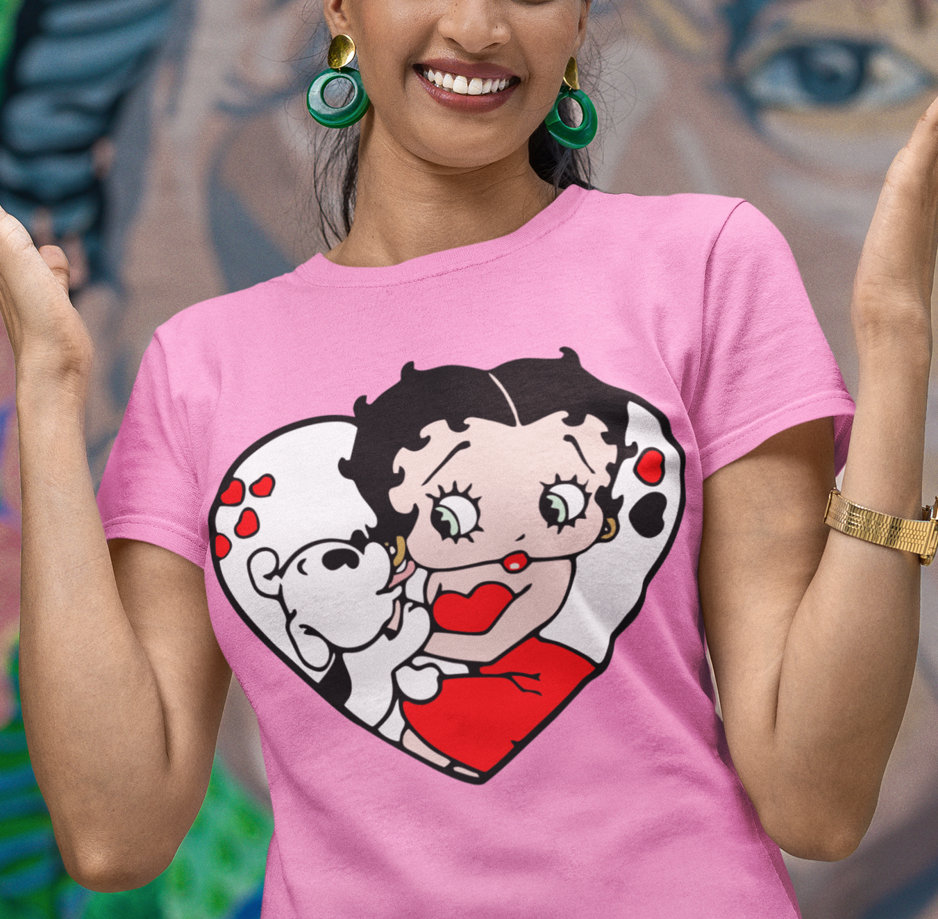 Betty Boop Heart T Shirt