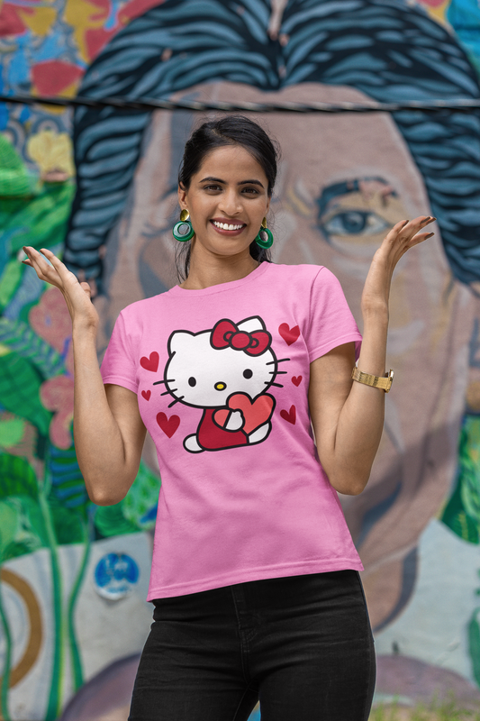 Hello Kitty Heart T Shirt