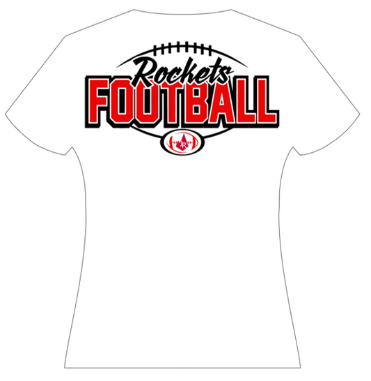 White Rockets Football T-Shirt