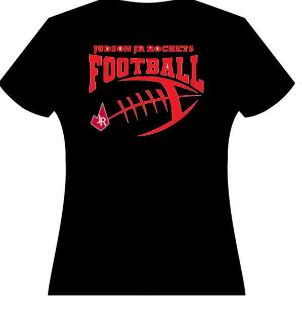 Black Judson Rockets Red Football