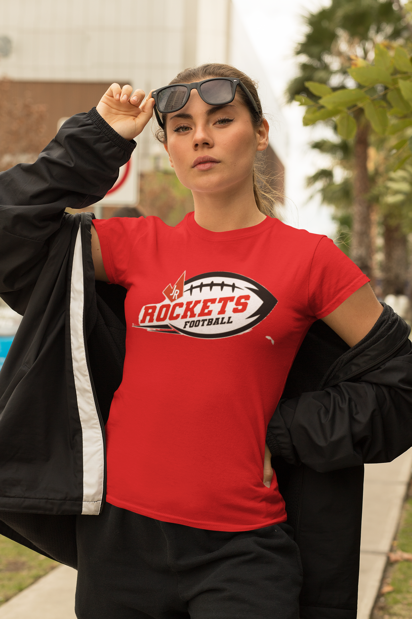 Rocket White Football t shirt